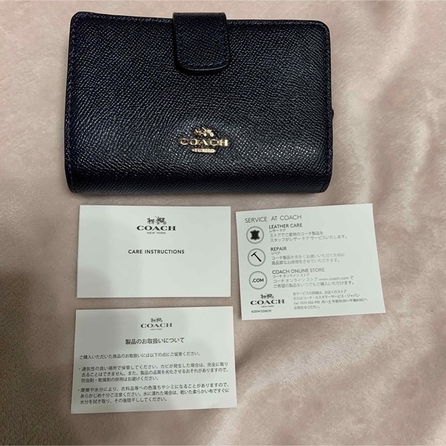 COACH(コーチ)のCOACH コーチ　財布　ネイビー レディースのファッション小物(財布)の商品写真