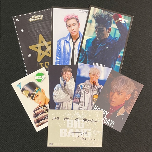 BIGBANG(ビッグバン)のBIGBANG T.O.P タプ　FCカード エンタメ/ホビーのタレントグッズ(ミュージシャン)の商品写真