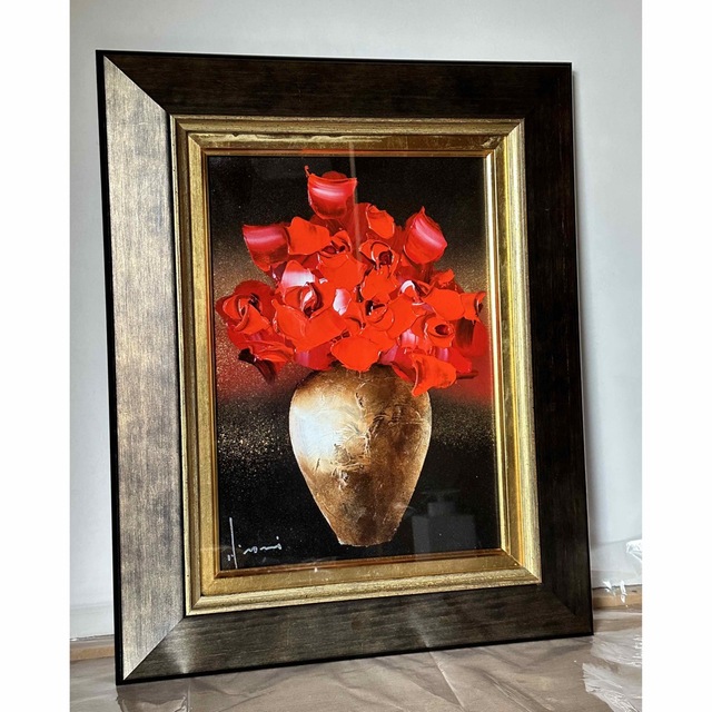 立川広己 画伯 『 薔薇 』4号 額入り - 美術品/アンティーク 立川広己 画伯 『 薔薇 』4号 額入り - 美術品/アンティーク