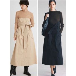 styling/ - styling/スタイリング ニットドッキングベアワンピースの