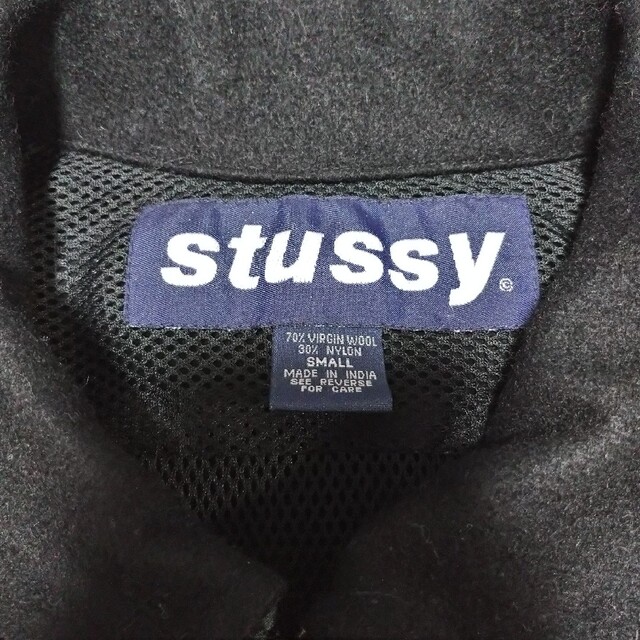 STUSSY - 90s OLD Stussy ステューシー ロゴ 刺繍 ウールジャケットの
