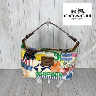 コーチ(COACH)のCOACH コーチ  シグネチャー　ミニハンドバッグ　ショルダーバック(ハンドバッグ)