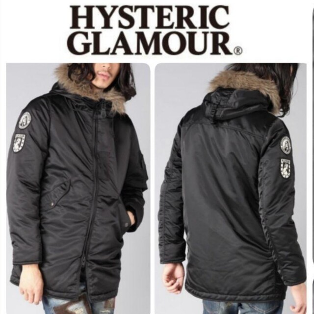 HYSTERIC GLAMOUR(ヒステリックグラマー)のHYSTERIC GLAMOUR プリマロフト フーデッド N-3B コート メンズのジャケット/アウター(ミリタリージャケット)の商品写真