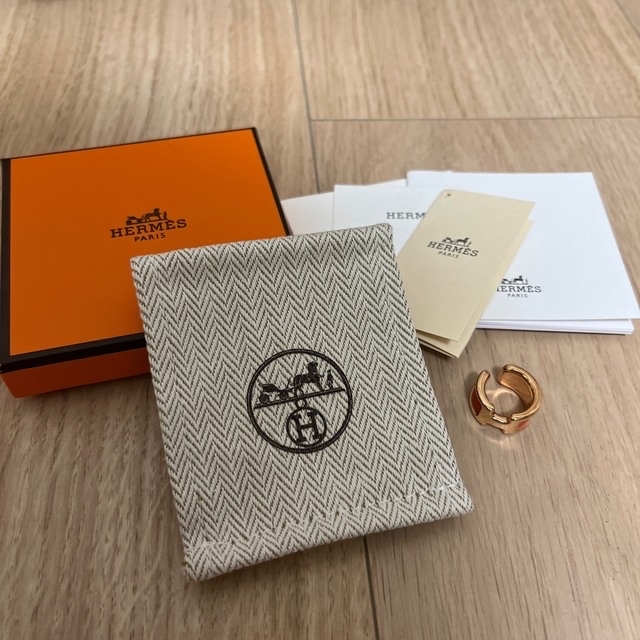 エルメス　HERMES イヤーカフ　ピンクゴールド　ピンク　オランプ　PM