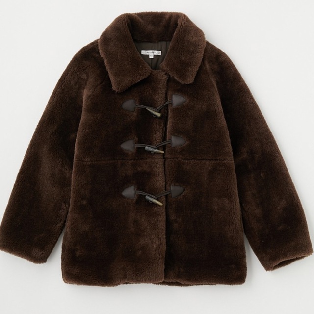 moussy(マウジー)のVOLUME F／FUR MIDDLE コート レディースのジャケット/アウター(毛皮/ファーコート)の商品写真