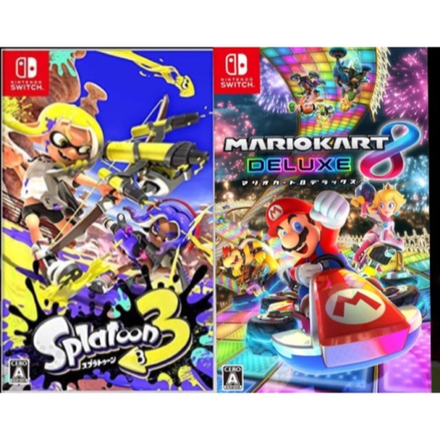 2本セット スプラトゥーン3 マリオカート8 デラックス - 家庭用ゲーム