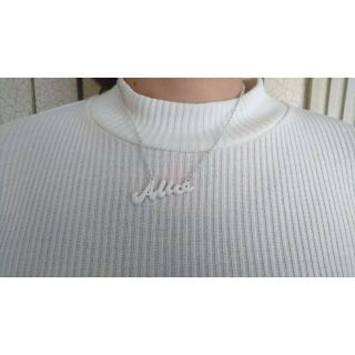 白 アリスネックレス vintage 古着 レトロ(ネックレス)