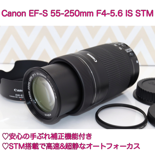 ⭐️静音望遠⭐️レンズポーチ付⭐️EF-S 55-250mm IS STM⭐️ www