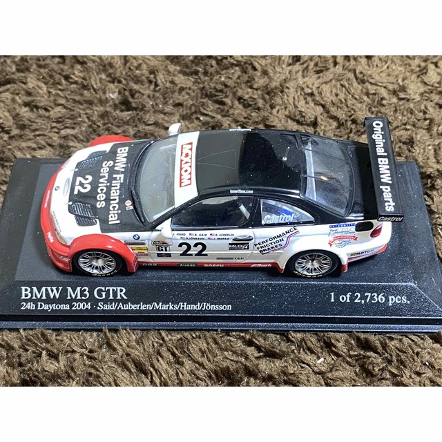 2736個限定生産  MINICAMPS ミニチャンプス BMW M3 GTR エンタメ/ホビーのおもちゃ/ぬいぐるみ(ミニカー)の商品写真