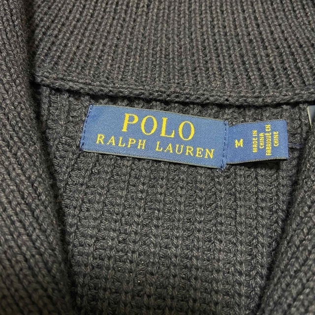 POLO RALPH LAUREN(ポロラルフローレン)の新品タグ付✨ポロ ラルフローレン ショールカラー カーディガン　サイズM メンズのトップス(カーディガン)の商品写真