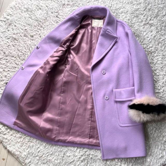 ✨極美品✨ グレースコンチネンタル フォックス ハーフ ピーコート 2way