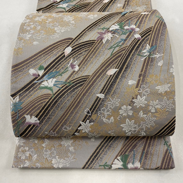 袋帯 美品 名品 六通 正絹 【中古】 designtribe.co.nz