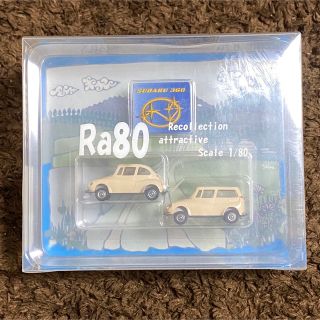 Ra80 1/80 スバル360 & カスタム 2台セット ベージュ(ミニカー)