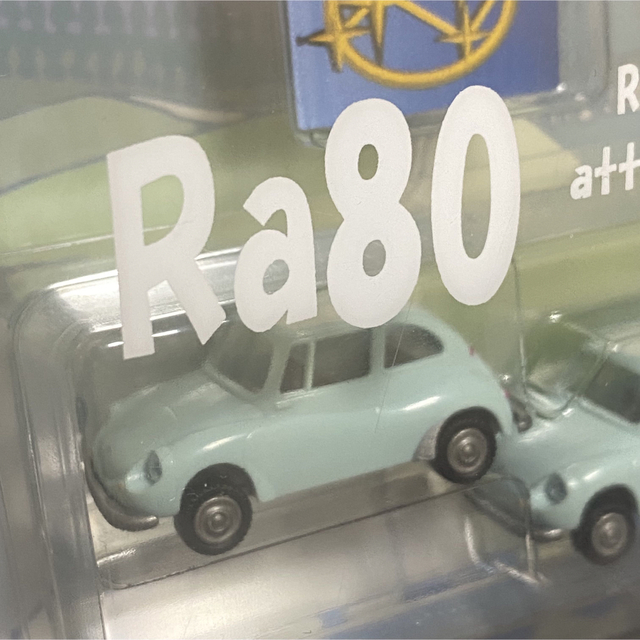 Ra80 1/80 スバル360 & カスタム 2台セット ブルー エンタメ/ホビーのおもちゃ/ぬいぐるみ(ミニカー)の商品写真