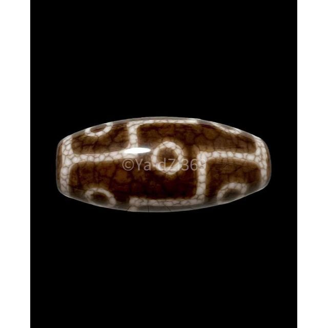 特価】 dzi beads ジービーズ 西蔵 ヒマラヤ白玉髄 龍紋 平型 九眼天珠