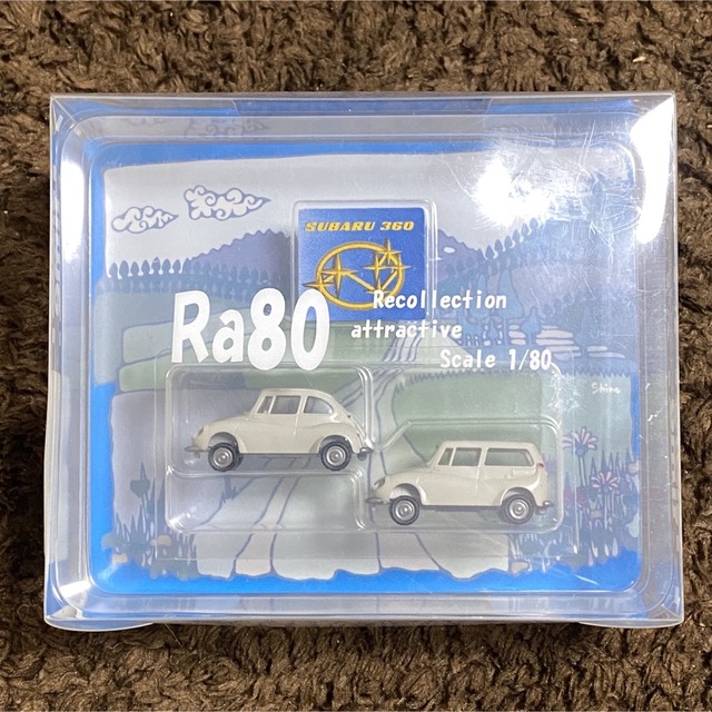 Ra80 1/80 スバル360 & カスタム 2台セット グレー① エンタメ/ホビーのおもちゃ/ぬいぐるみ(ミニカー)の商品写真