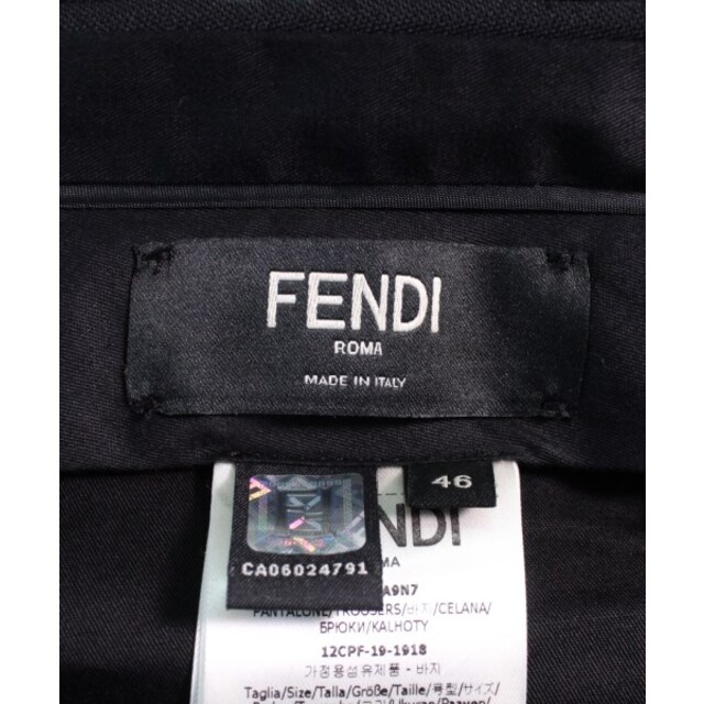FENDI - FENDI フェンディ スラックス 46(M位) 黒 【古着】【中古】の