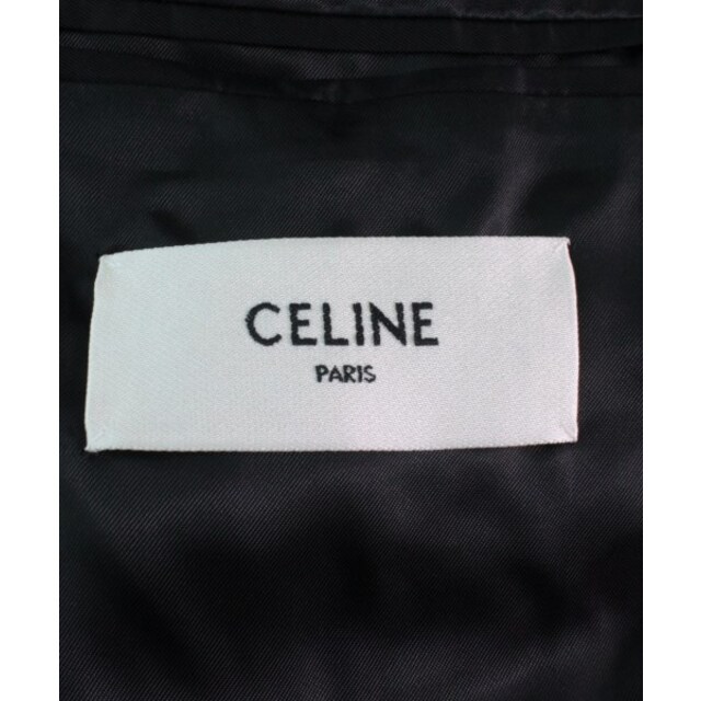 CELINE セリーヌ テーラードジャケット 46(M位) 黒 【古着】【中古】