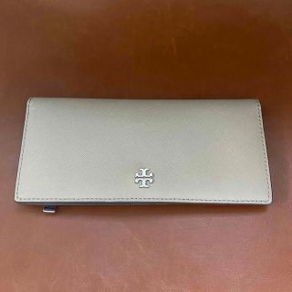 トリーバーチ(Tory Burch)の【美品】トリーバーチ　グレージュ　長財布(財布)