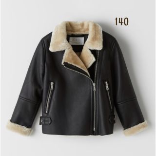 ザラキッズ(ZARA KIDS)のzara キッズ ガールズ　ライダースジャケット　140(ジャケット/上着)