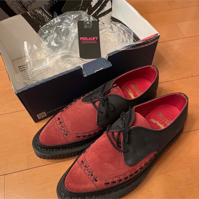 GEORGE COX - PEEL&LIFT GEORGE COX black×red UK9新品 未使用の通販