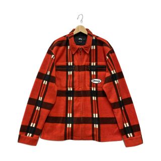 ステューシー(STUSSY)の美品 ステューシー STUSSY フリースジャケット チェック柄 メンズ XL(その他)