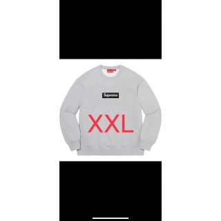 シュプリーム(Supreme)のsupreme BoxLogo Crewneck HeatherGrey XXL(スウェット)