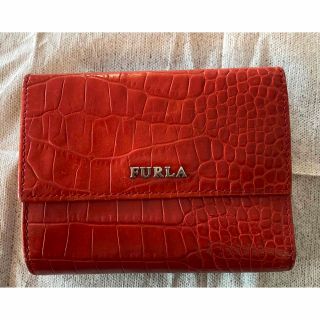 フルラ(Furla)の美品　FURLA フルラ　折り財布　赤(折り財布)