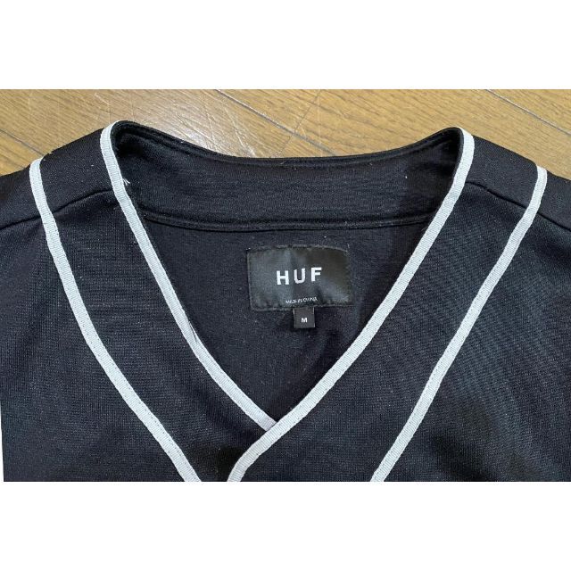 HUF(ハフ)の＊HUF×SPITFIRE スピットファイヤー刺繍 ベースボールシャツ M メンズのトップス(その他)の商品写真