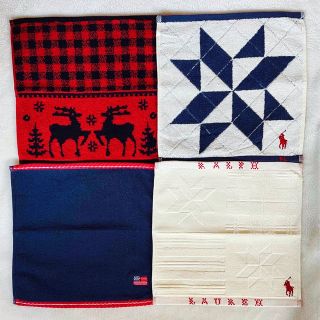 ポロラルフローレン(POLO RALPH LAUREN)のラグルス様専用　ラルフローレン ハンドタオル 4枚セットm 新品(タオル/バス用品)