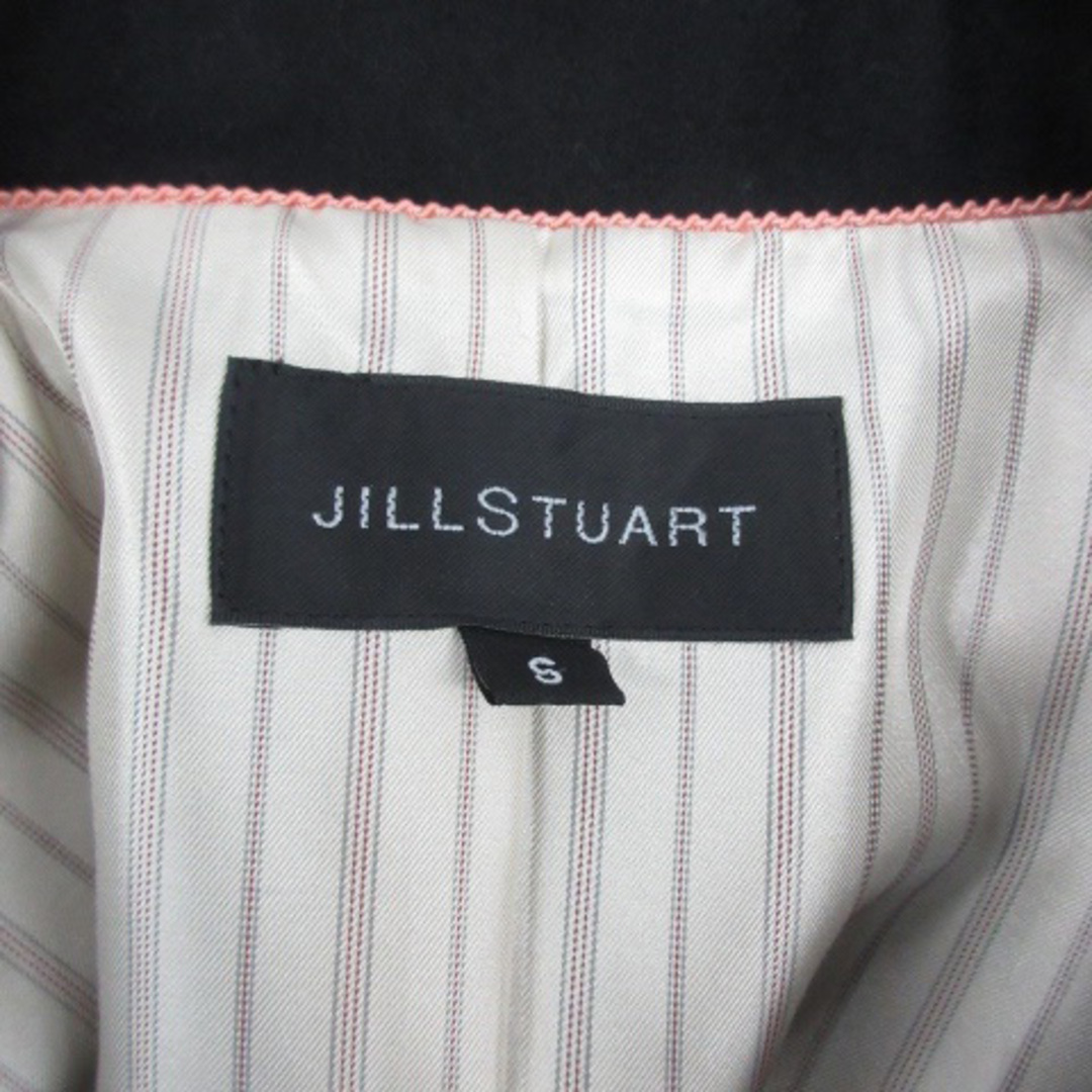 JILLSTUART(ジルスチュアート)のジルスチュアート テーラードジャケット ミドル丈 七分袖 総裏地 ウール S 黒 レディースのジャケット/アウター(その他)の商品写真