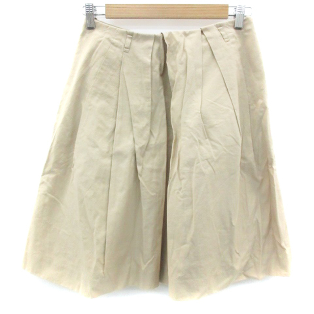 MACPHEE(マカフィー)のマカフィー トゥモローランド フレアスカート ひざ丈 38 ベージュ レディースのスカート(ひざ丈スカート)の商品写真