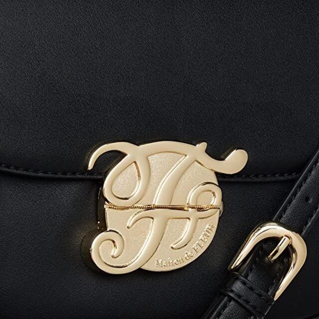 Maison de FLEUR(メゾンドフルール)の美錠ポイントショルダーバッグ　ブラック レディースのバッグ(ショルダーバッグ)の商品写真