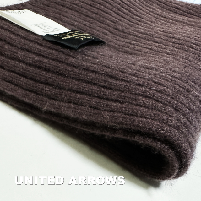 UNITED ARROWS(ユナイテッドアローズ)の【UNITED ARROWS】カシミヤ100% リブニットマフラー レディースのファッション小物(マフラー/ショール)の商品写真