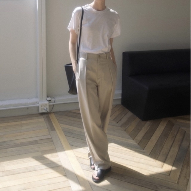 Pot Tapered Slacks ♡ ohotoro