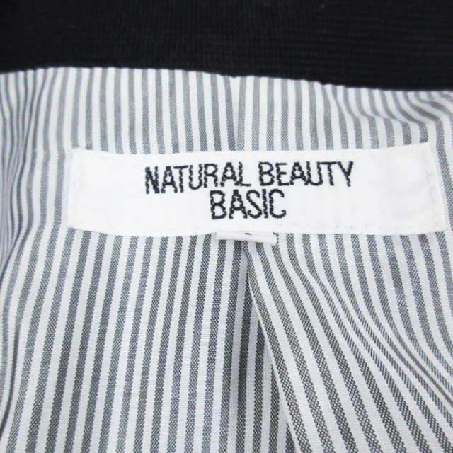 NATURAL BEAUTY BASIC(ナチュラルビューティーベーシック)のナチュラルビューティーベーシック テーラードジャケット S 黒 /FF27 レディースのジャケット/アウター(その他)の商品写真