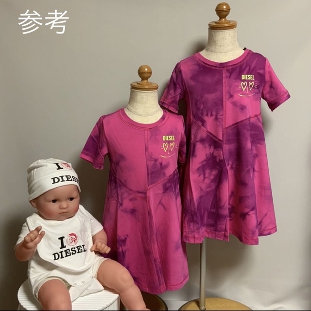 DIESEL(ディーゼル)の洗練されたデザイン　DIESEL　BABY　ワンピース  タイダイ柄　36M キッズ/ベビー/マタニティのキッズ服女の子用(90cm~)(ワンピース)の商品写真