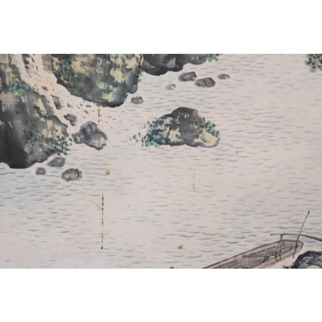 真作】西村秀岳/山水漁師図/掛軸☆宝船☆AA-662の通販 by 掛軸 真作】西村秀岳/山水漁師図/掛軸☆宝船☆AA-662の通販 by 掛軸