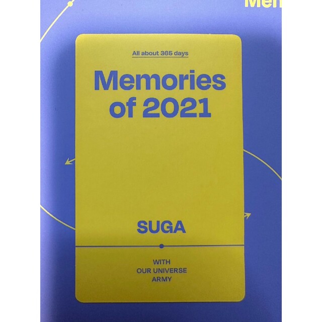 BTS【SUGA】Memories2021Blu-rayトレカ