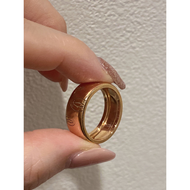 カルティエ　ハッピーバースデーリングLM　ゴールド 18K 57 指輪クラッシュ メンズのアクセサリー(リング(指輪))の商品写真