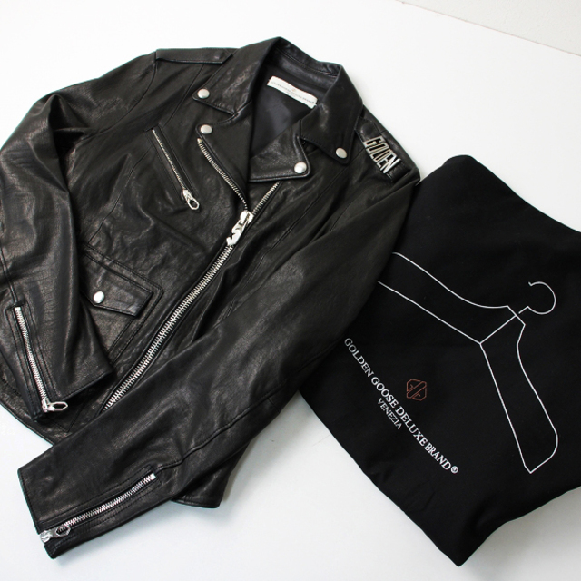 GOLDEN GOOSE ゴールデングース レザー ライダースジャケット S