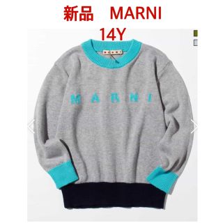 マルニ(Marni)の新品未使用　MARNI  マルニ　Kids ロゴ　長袖　コットンニット　セーター(ニット/セーター)