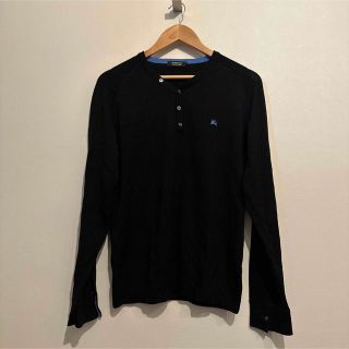 バーバリーブラックレーベル(BURBERRY BLACK LABEL)のBURBERRY BLACK LABEL ヘンリーネックニット ブラック(ニット/セーター)