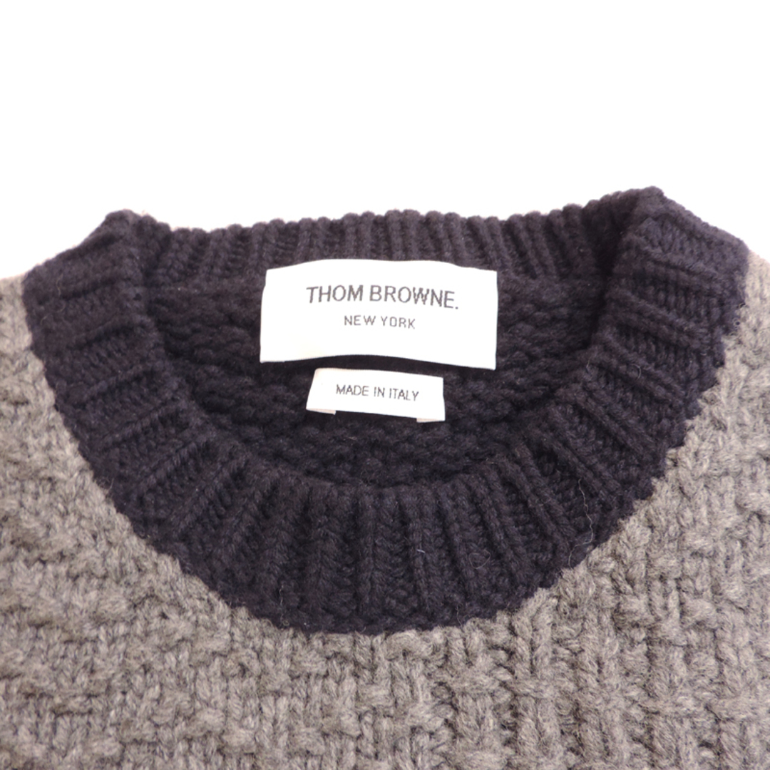 THOM BROWNE(トムブラウン)のトムブラウン セーター MKA301F メンズのトップス(ニット/セーター)の商品写真