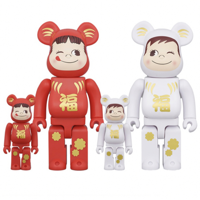 BE＠RBRICK 達磨ペコちゃん & ポコちゃん 100% & 400%