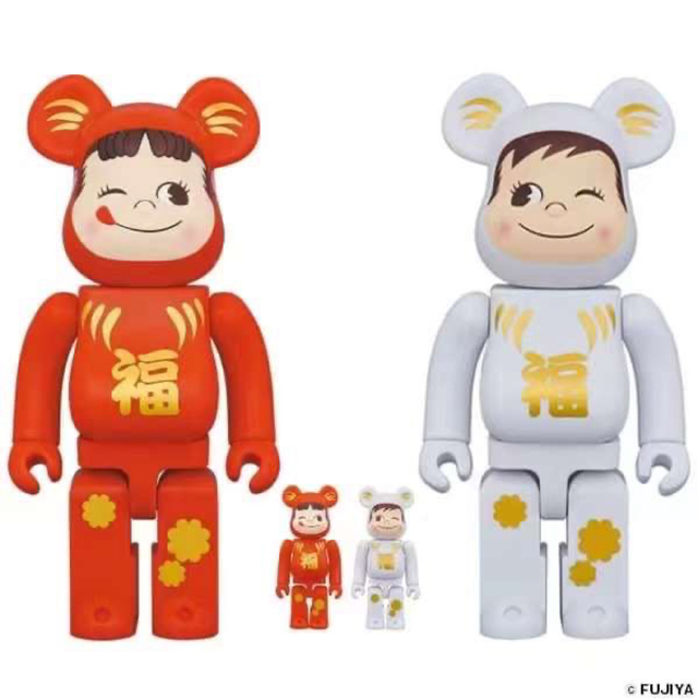 セカオワBE＠RBRICK 達磨 ペコちゃん & ポコちゃん 100% & 400%