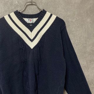 ヴァンヂャケット(VAN Jacket)のVan Jac ヴァンヂャケット Vネック ニット セーター トラッド アイビー(ニット/セーター)