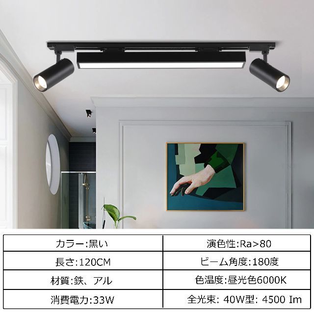 ZYJ 業務用 ダクトレール用 LED蛍光灯 配線ダクトレール用照明器具 一体型