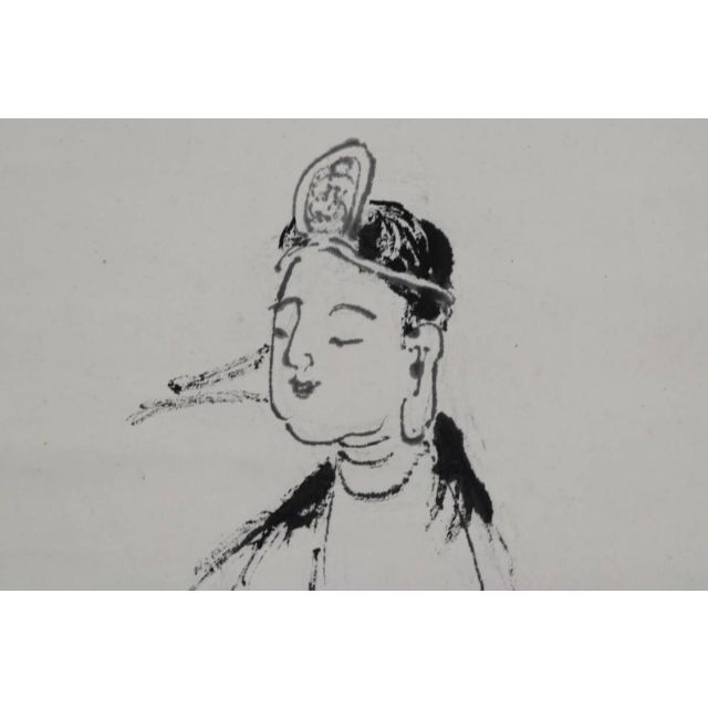 真作】岡文濤/滝見観音画賛/掛軸☆宝船☆AA-686 | wic-capital.net