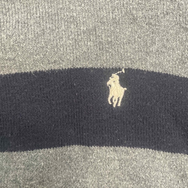 POLO RALPH LAUREN(ポロラルフローレン)のポロ ラルフローレン ニット ロンT ボーダー 4歳 110 キッズ/ベビー/マタニティのキッズ服男の子用(90cm~)(Tシャツ/カットソー)の商品写真